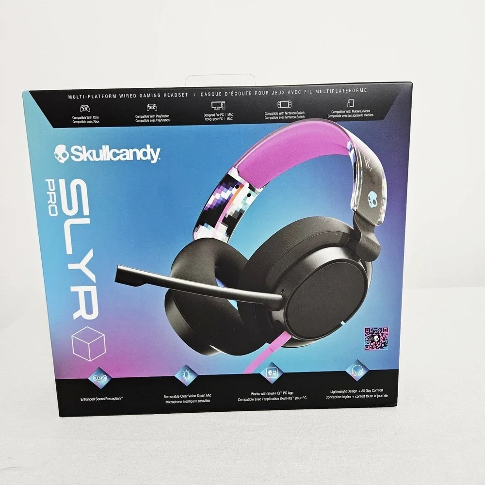SKULLCANDY SLYR NIB Pro Wired Gaming Headset PC & Compatible w/ Xbox PS Switch